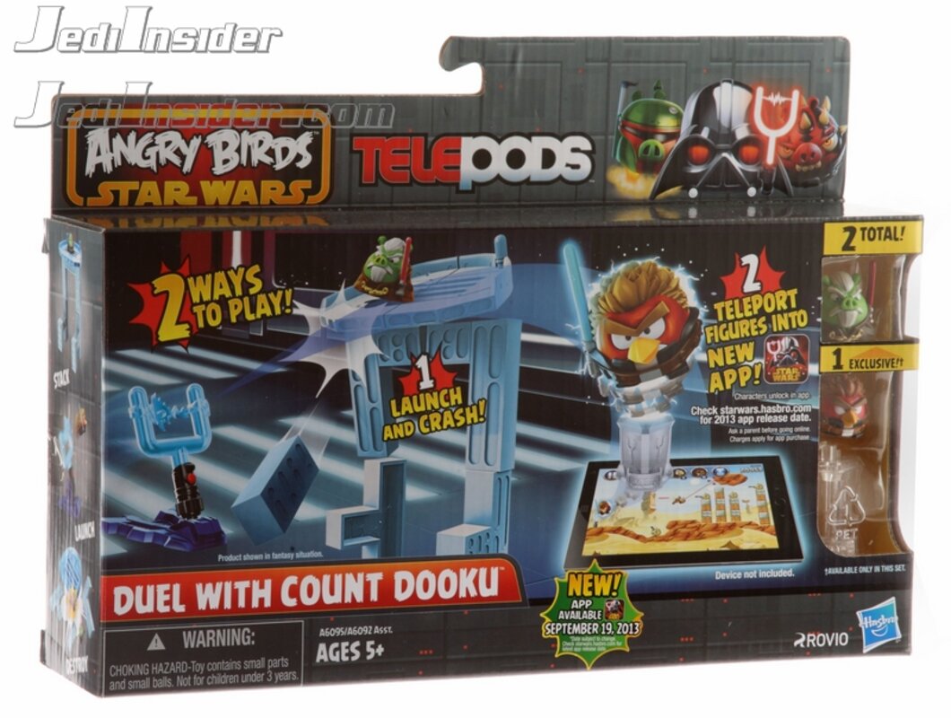 Angry Birds Star Telepods duello con Wars conteggio Dooku gioco Hasbro 2013 NUOVO 
