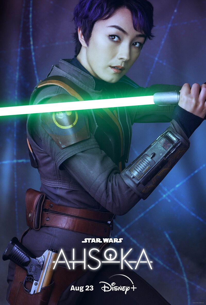 New Disney+ Star Wars Ahsoka Character Posters For Chopper, Huyang, And