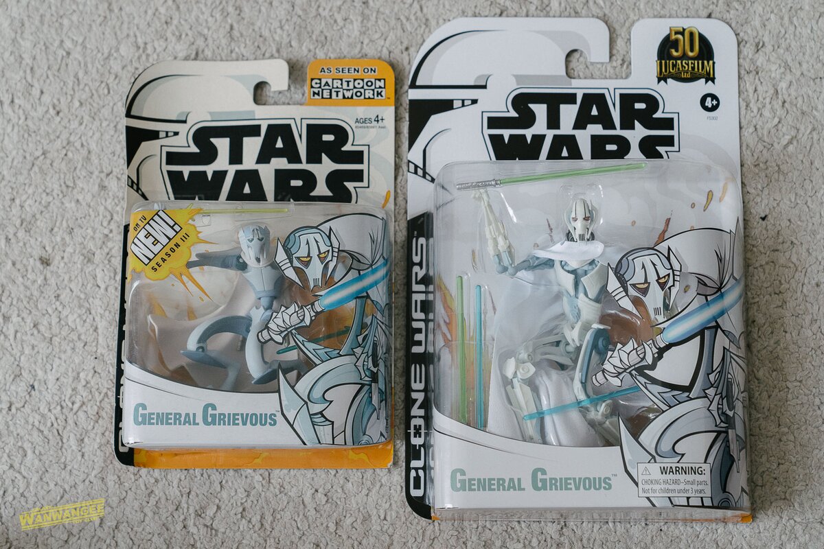 Star Wars Black Series And Vintage Collection Clone Wars Animated Series  General Grievous Figure In-Hand Image