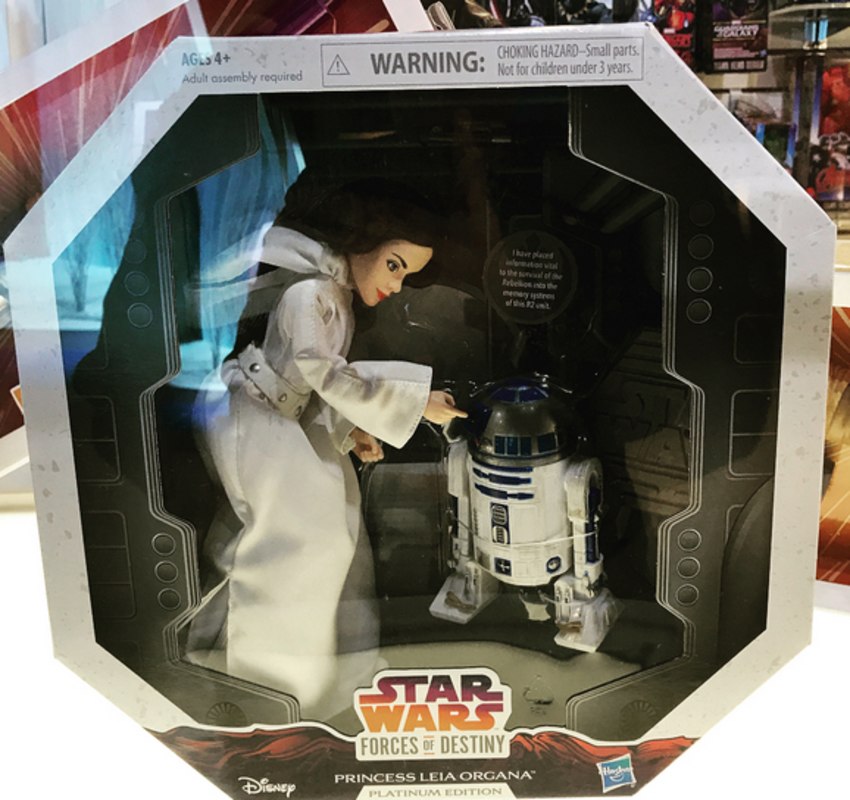 Star Wars Forces of Destiny Princess Leia Organa & R2-D2 Platinum Edition 