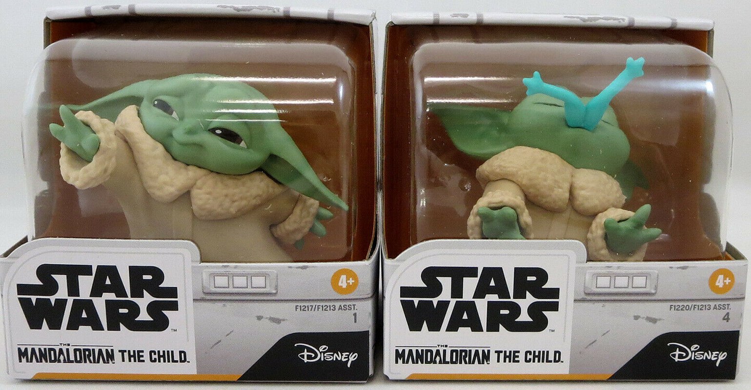 STAR WARS THE MANDALORIAN THE CHILD BOUNTY COLLECTION 2 PACK 2.2" FIGURES 1 & 4 