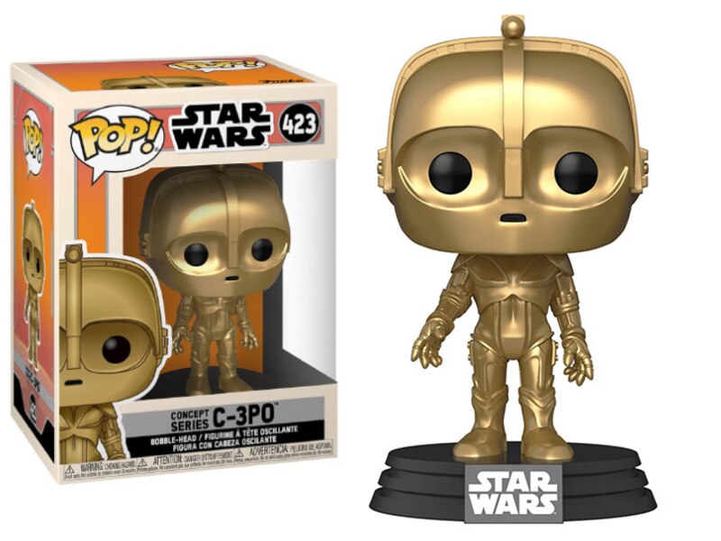 Star Wars Concept Series C-3PO, Darth Vader, R2-D2, And Yoda Funko