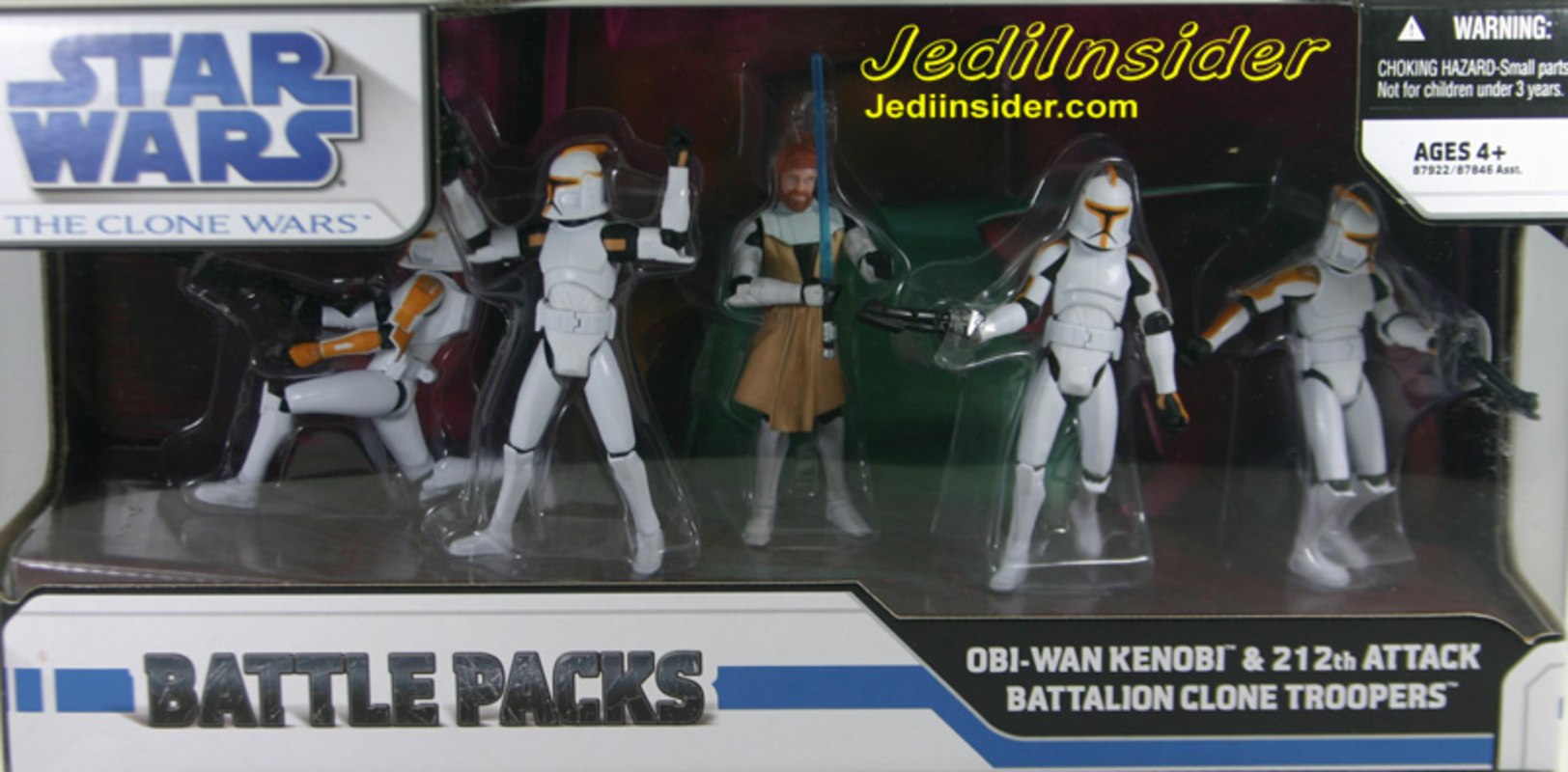 2008 Star Wars Clone Wars Clone Trooper Orange 212th Army Republic Battle Pack 