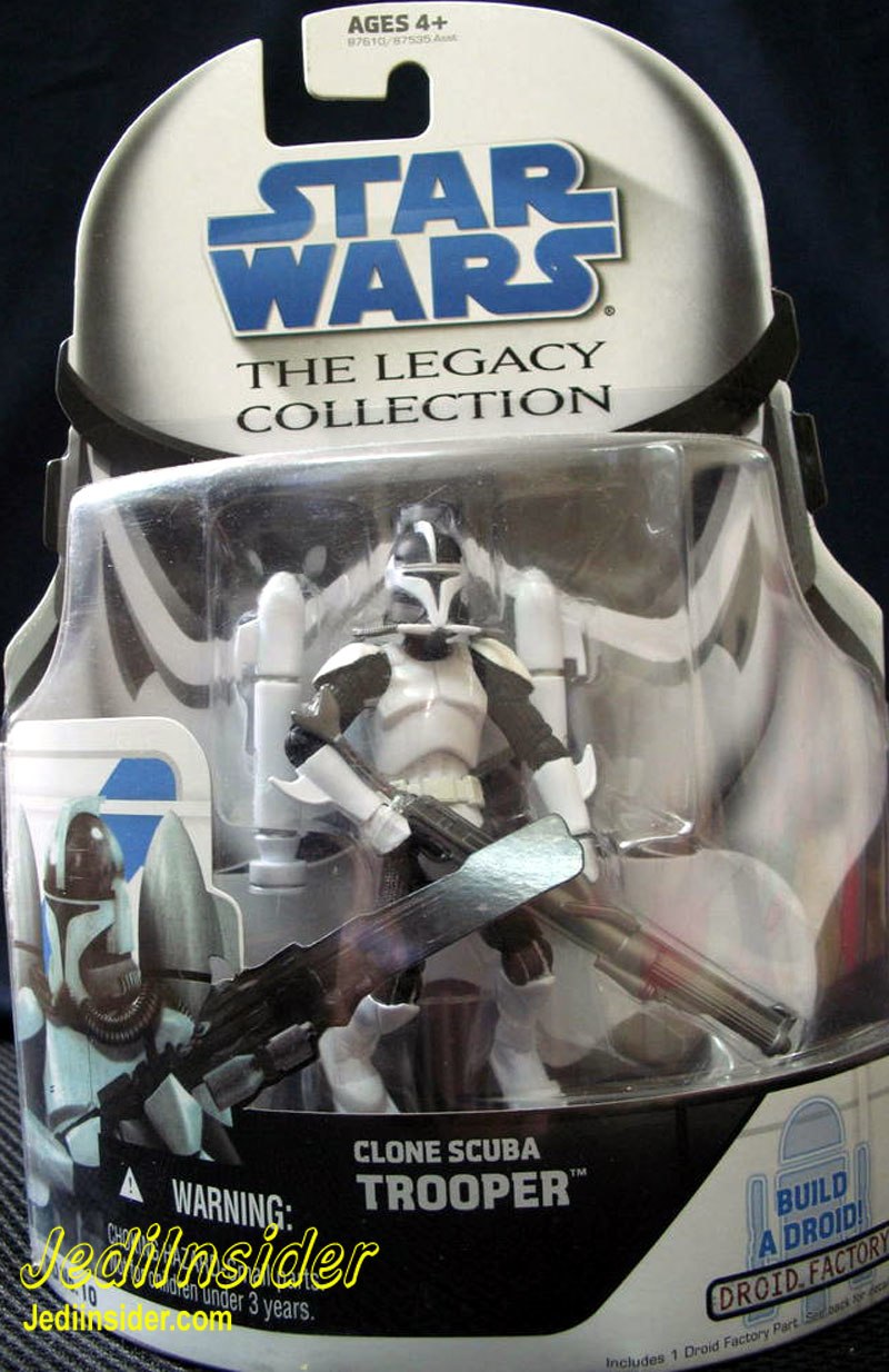 Hasbro Star Wars The Legacy Collection Clone Scuba Trooper Action Figure R4-J1 