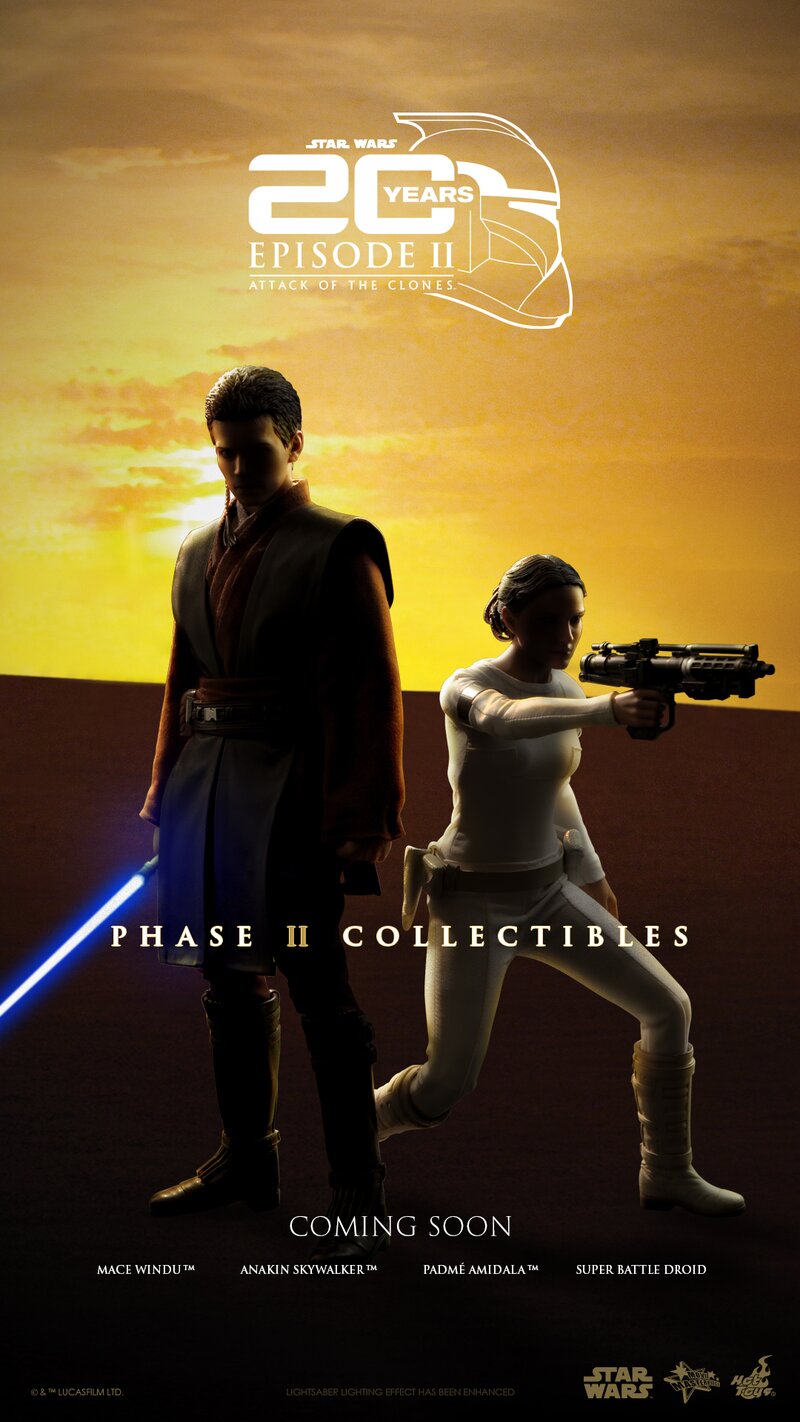 Hot Toys 20 Years Episode II Attack Of The Clones Phase II Collectibles  Announced