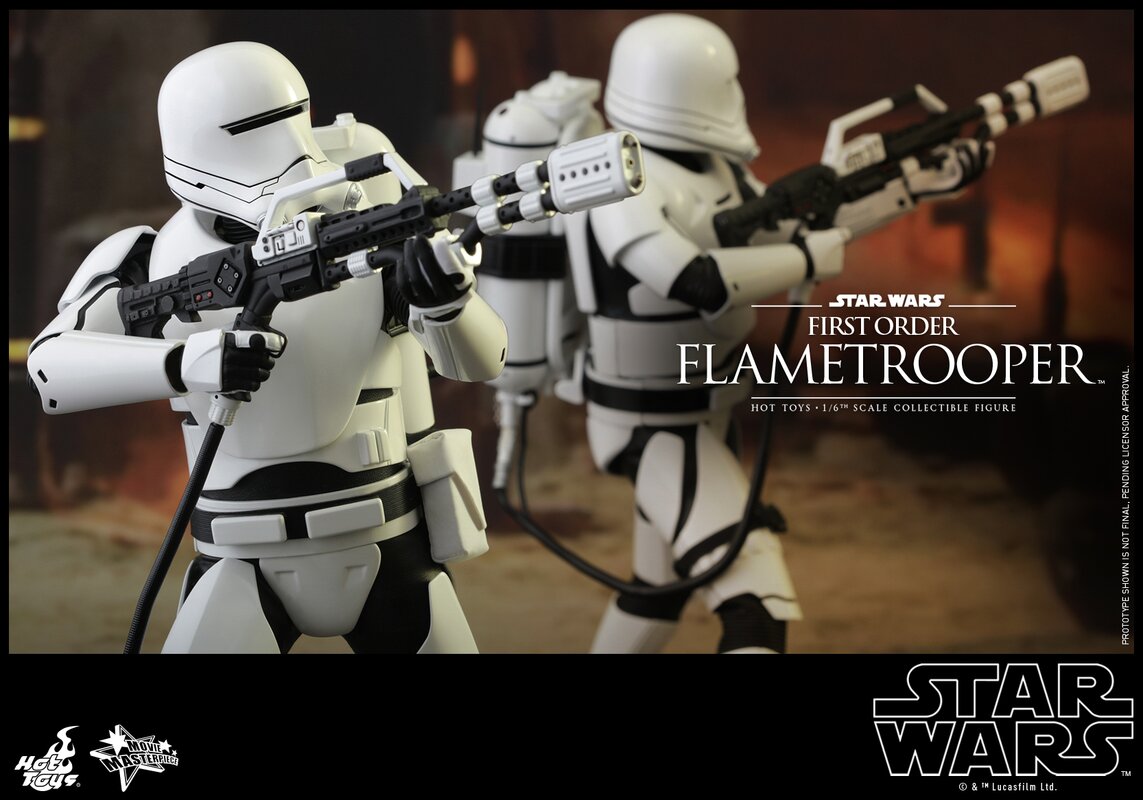 First Order Flametrooper Star Wars Force Awakens Hot Toys Figure Mms326 2016 for sale online
