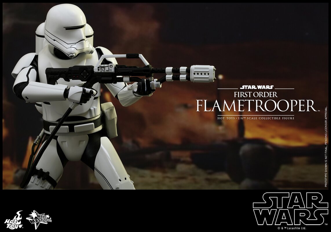 First Order Flametrooper Star Wars Force Awakens Hot Toys Figure Mms326 2016 for sale online