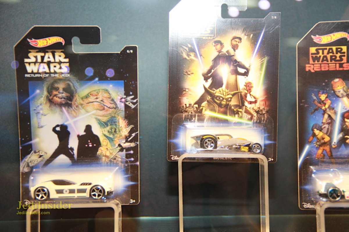 Hot Wheels 2014 Walmart Star Wars Series Phantom Jedi Clone Wars Rebels set of 8 