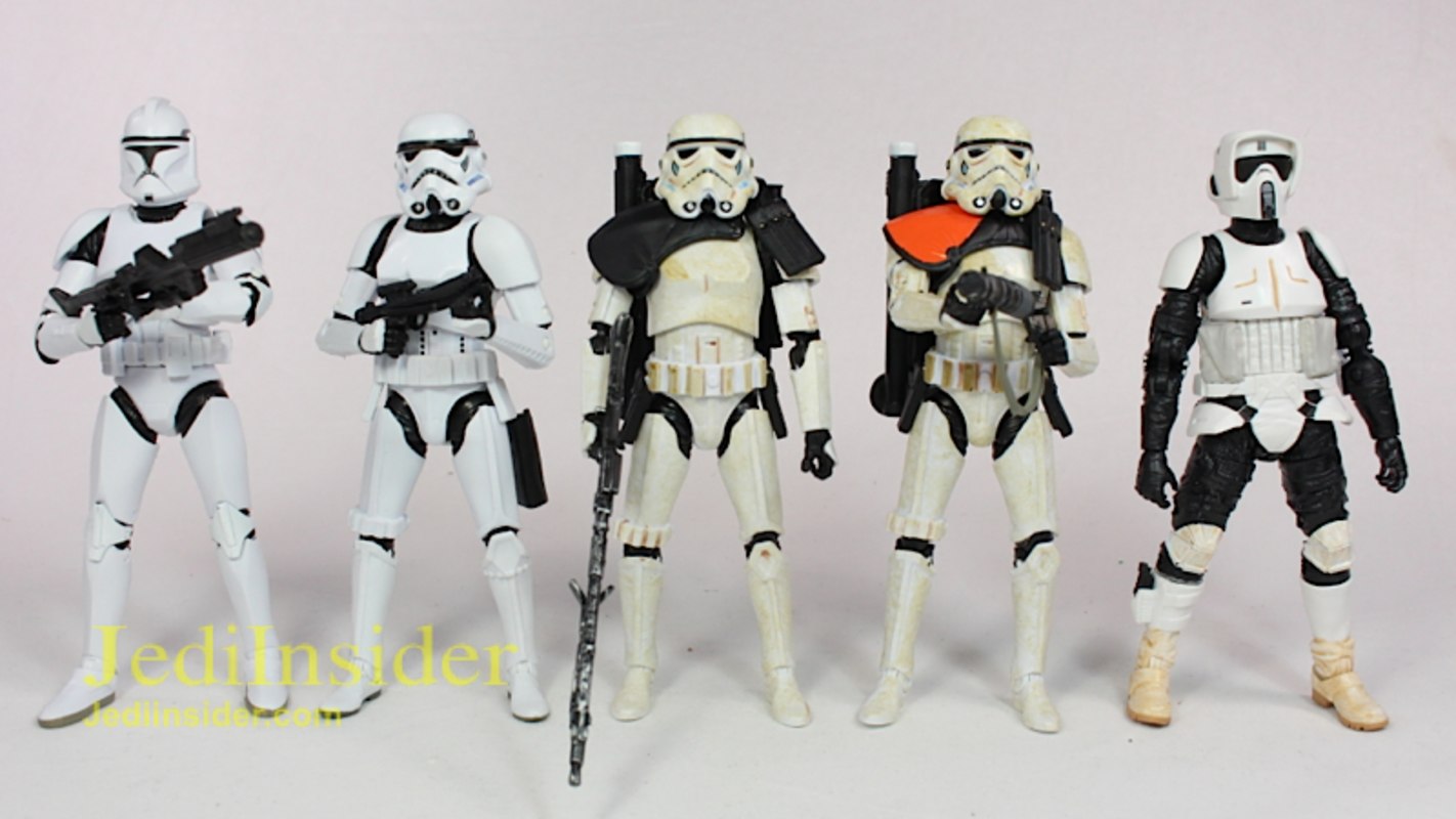 Star Wars SW Black Series 6in Sand Trooper Pauldron Gear x2 Set Custom Cast 