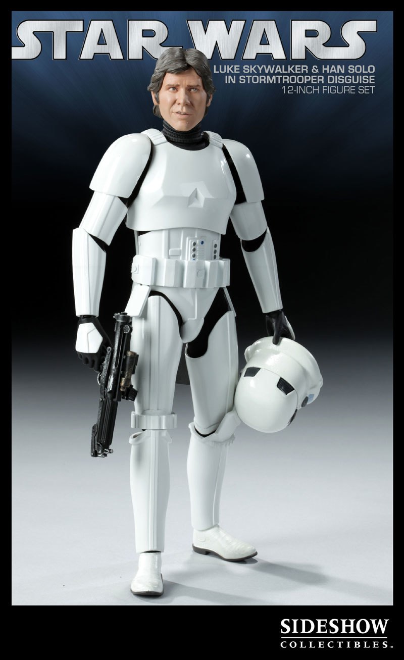 Star Wars Galactic Heroes Han Solo & Luke Skywalker Stormtrooper w/o Helmets 