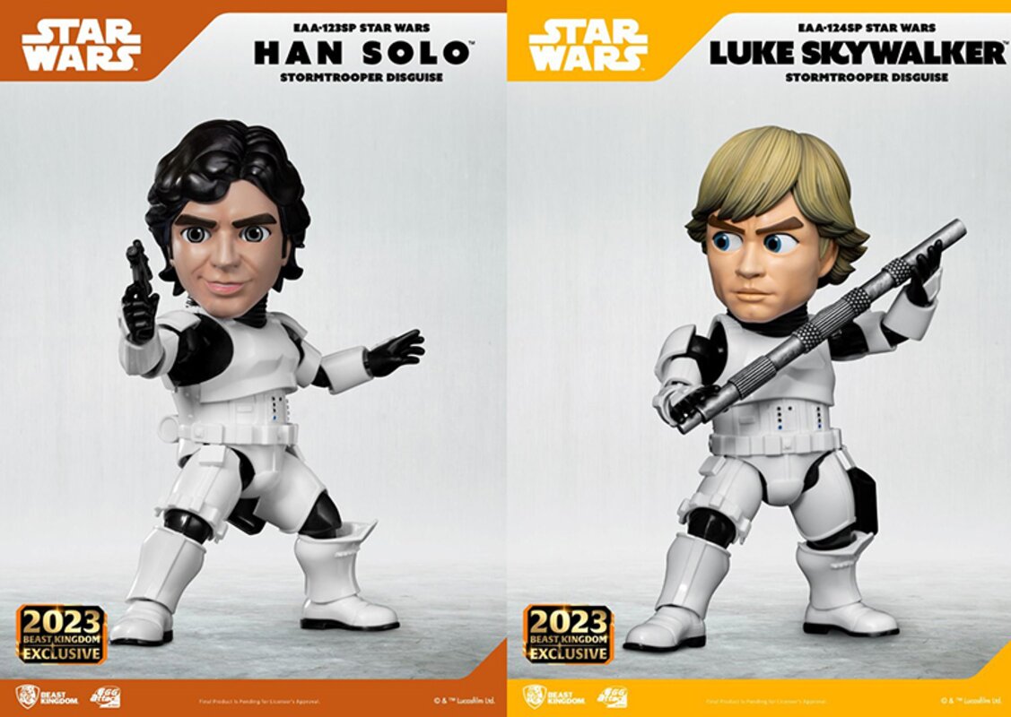 SDCC 2023 Star Wars Luke Skywalker & Han Solo (Stormtrooper