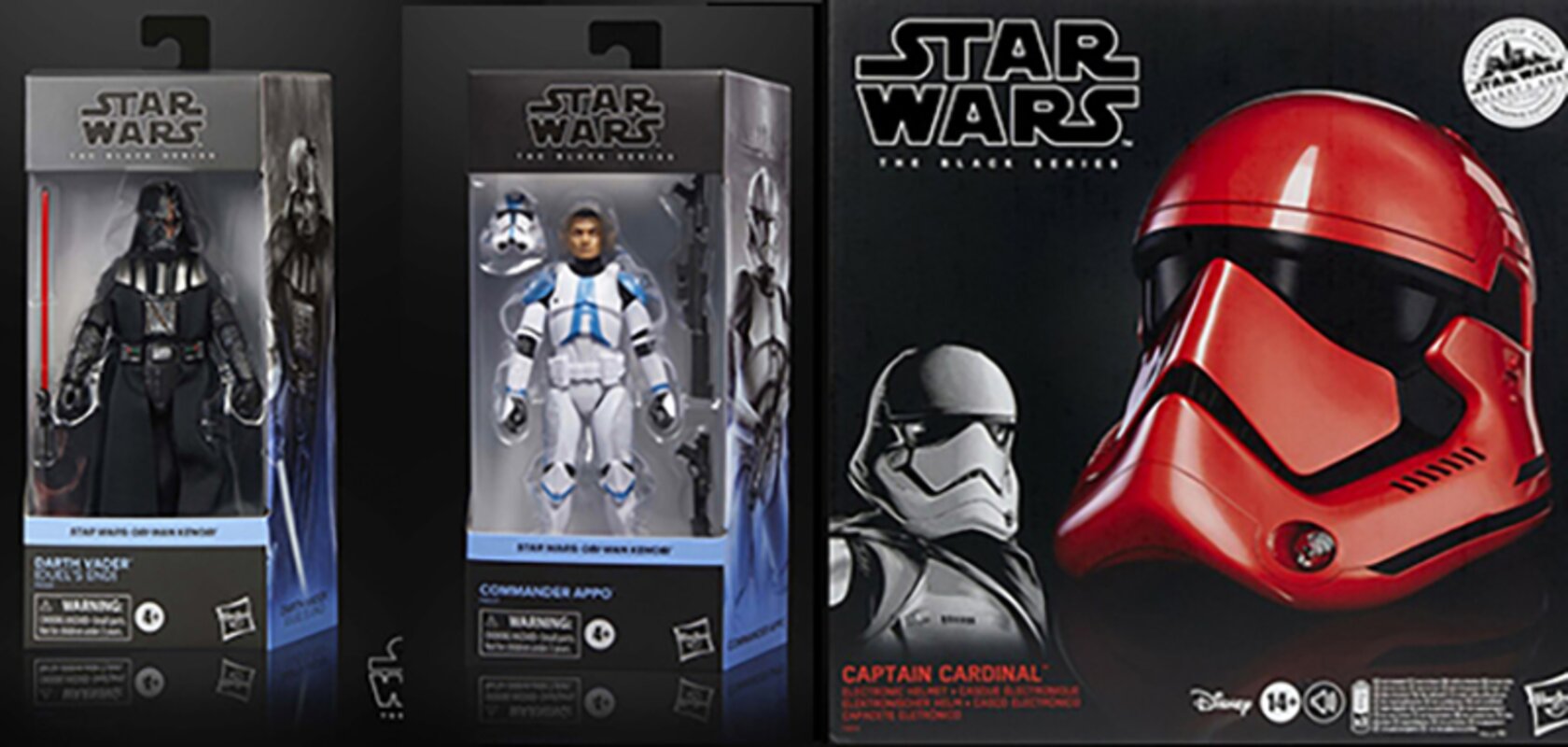 Star Wars Target Exclusive (Duels End) Darth Vader and Commader Appo Black  Series Figures from Hasbro