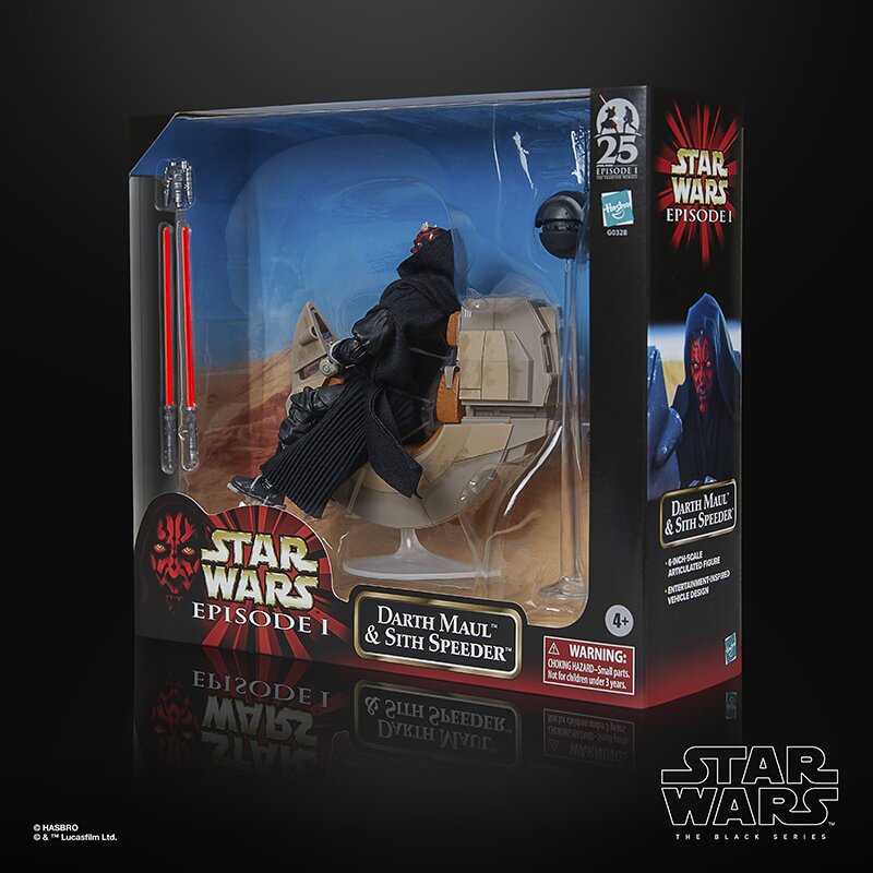 Hasbro SDCC 2024 Star Wars Black Series Darth Maul with Sith Speeder?!?